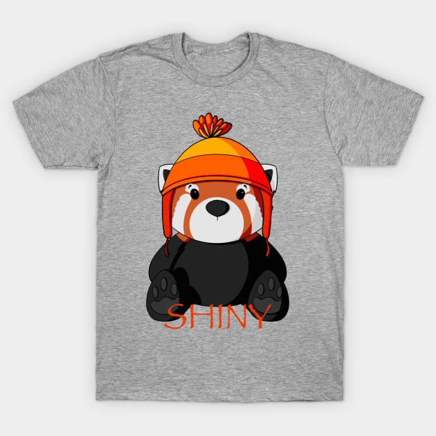 Shiny Red Panda T-Shirt by Alisha Ober Designs